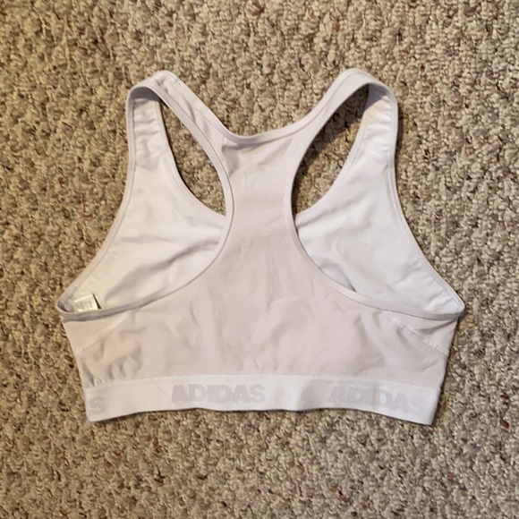 White Adidas Sports Bra - Picture 2 of 3